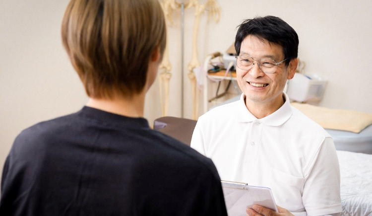施術後の確認・アドバイス